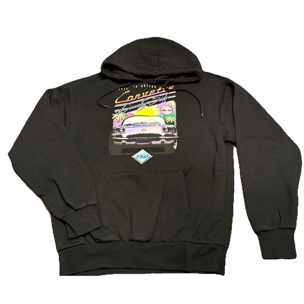 Chemistry Poetry In Motion Men’s Med 1960’s Corvette Hoodie Sweatshirt Vintage